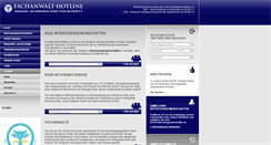 Desktop Screenshot of fachanwalt-hotline.eu